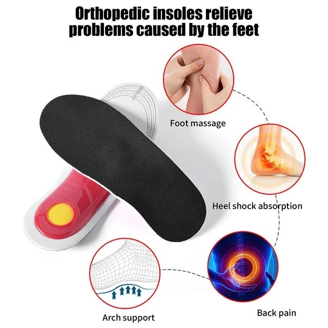 Orthotic Shoe Insoles Inserts Flat Feet High Arch Support for Plantar Fasciitis