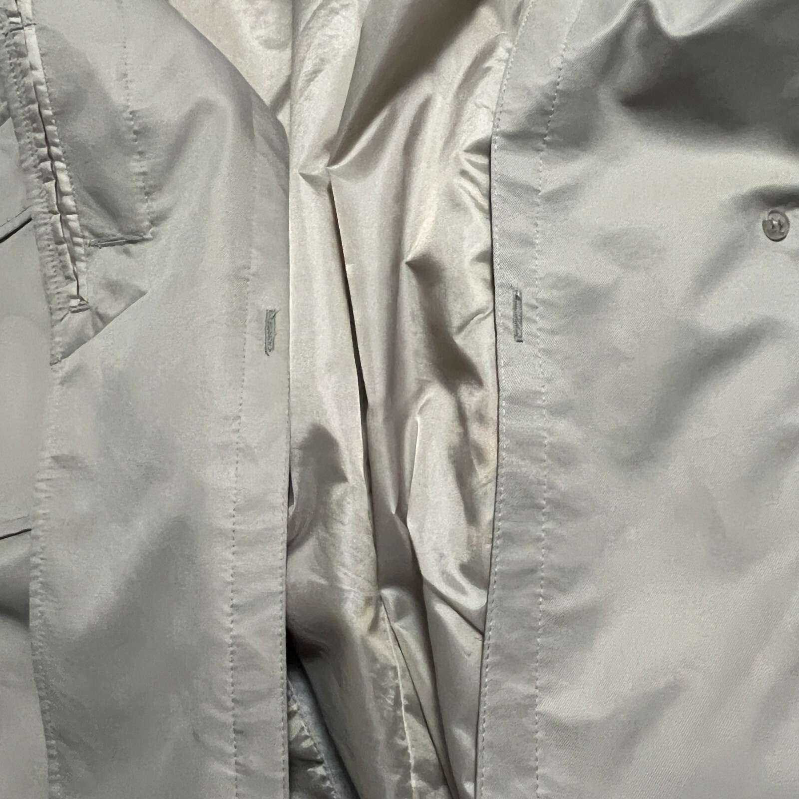 Fleet Street Womens Trench Coat Extra Large Beige Khaki Lightweight Rain Relaxed