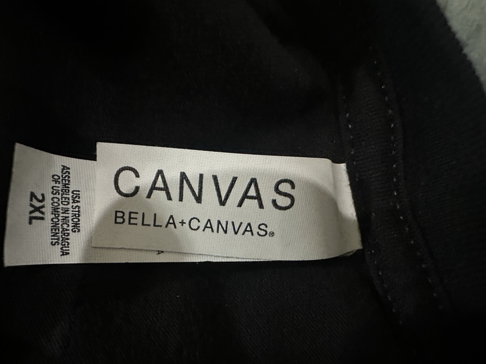 Bella + Canvas 2XL Black Halloween Ghost Graphic T-Shirt Crew Neck Cotton