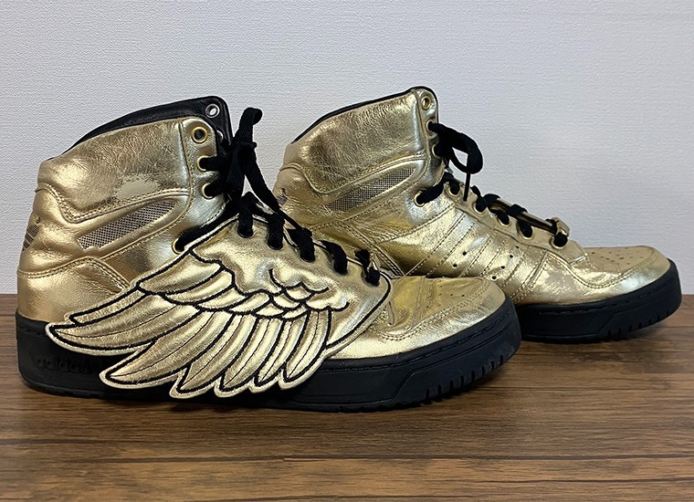 Adidas Jeremy Scott JS Wings Metallic Gold 2008 G04653 Size 8.5 RARE