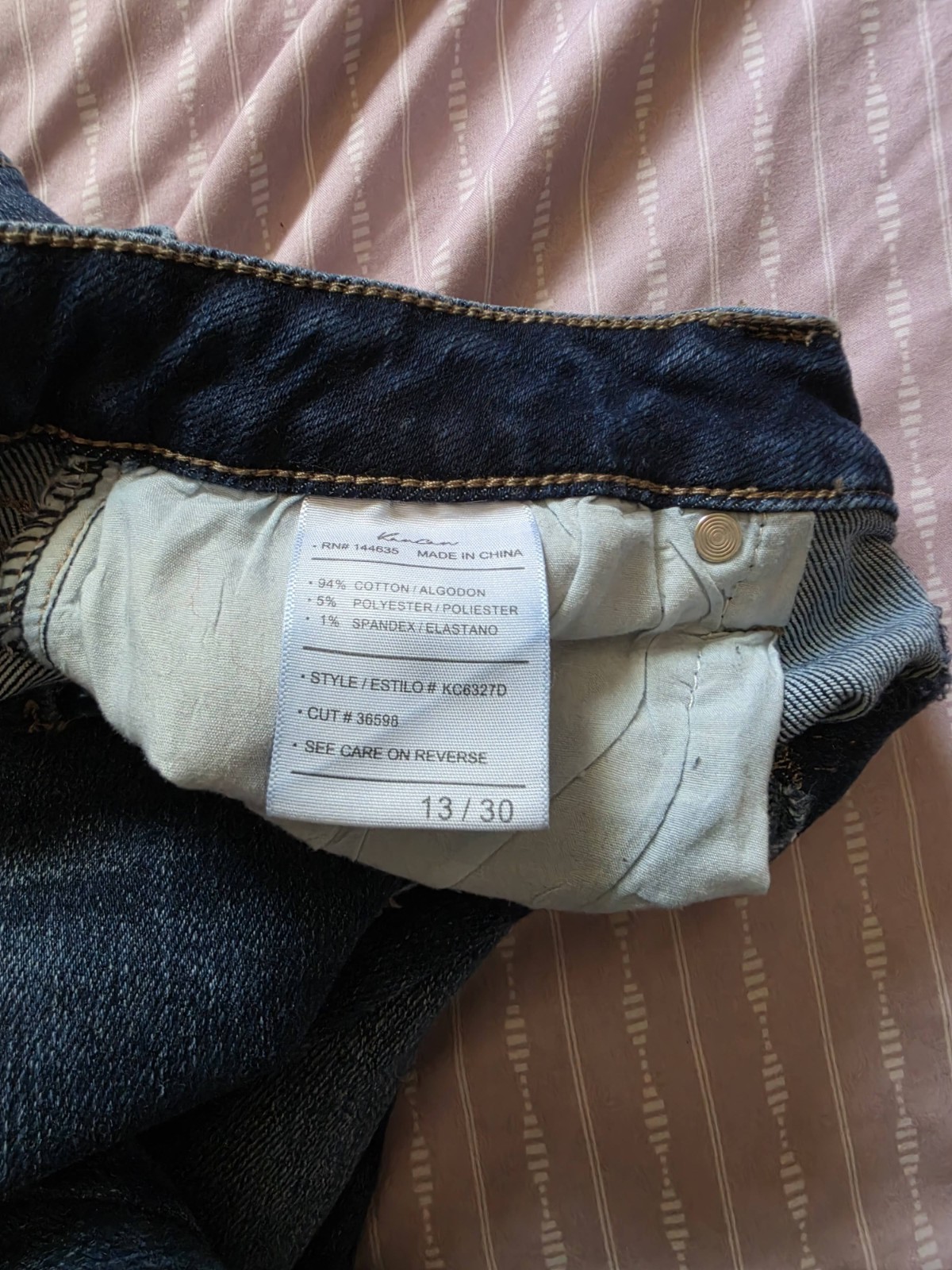 Women’s KanCan Distressed Medium Wash Blue Denim Bootcut Jeans 5-Pocket 13/30