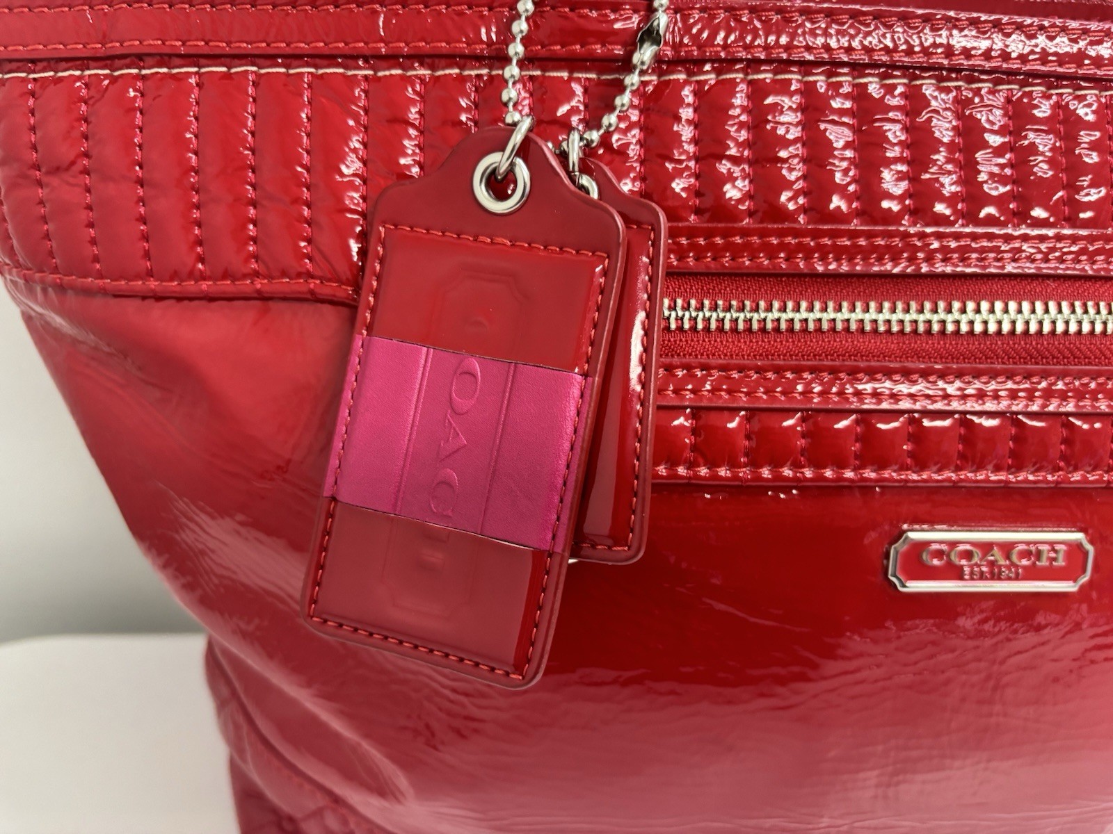 Coach Poppy Cherry Tote