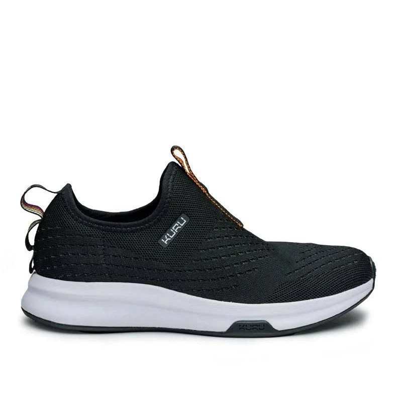 Women’s KURU ATOM Slip-On, Jet Black, 8.5 Medium US
