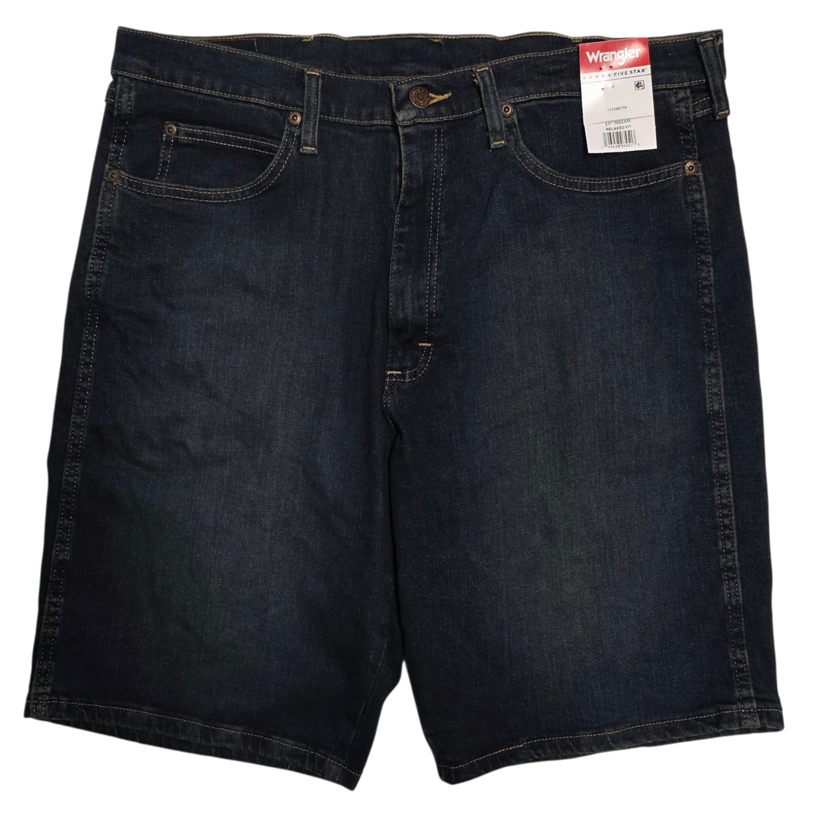Wrangler #11987 NEW Men’s Relaxed Fit Stretch 10″ Inseam Jean Shorts