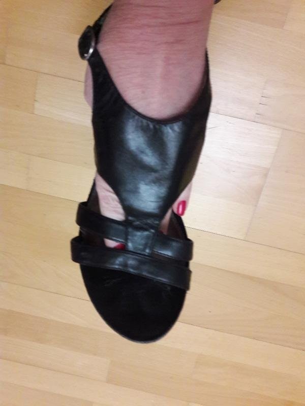 women ecco heels black 38.5