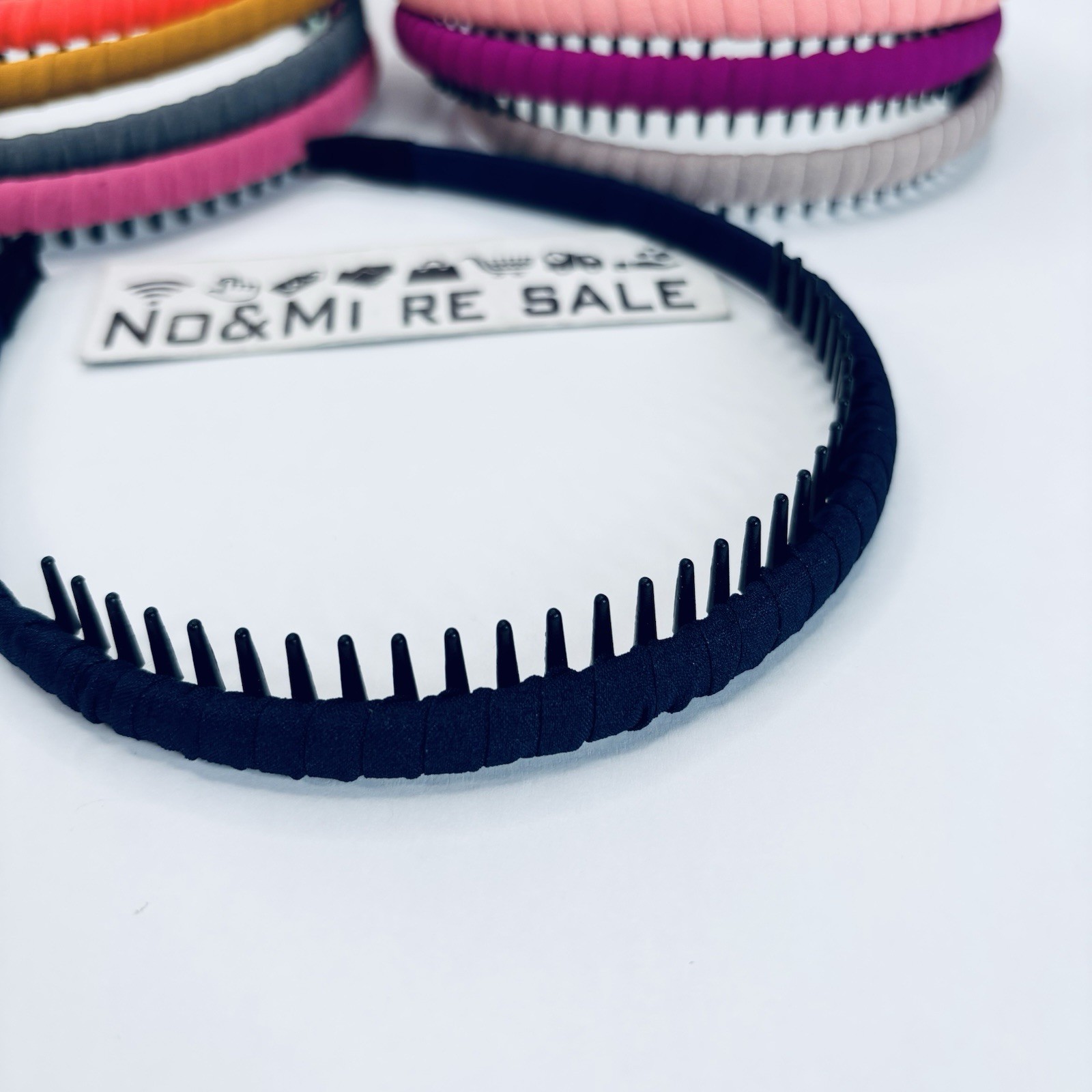 Duufin 12 Pieces Teeth Comb Headband Non-slip Hair Headbands Colorful