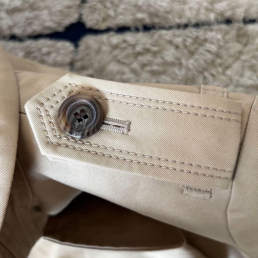 Burberry Blue Label Trench Coat Long Mega Check Belt