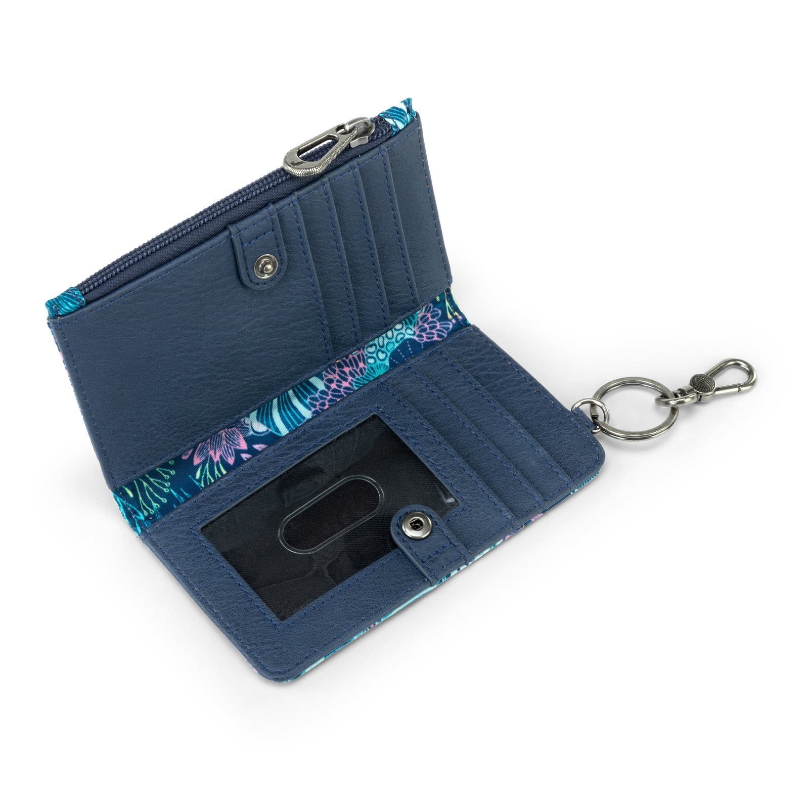 Sakroots Encino Slim Wallet – EcoTwill – Royal Blue Seascape Bi-Fold