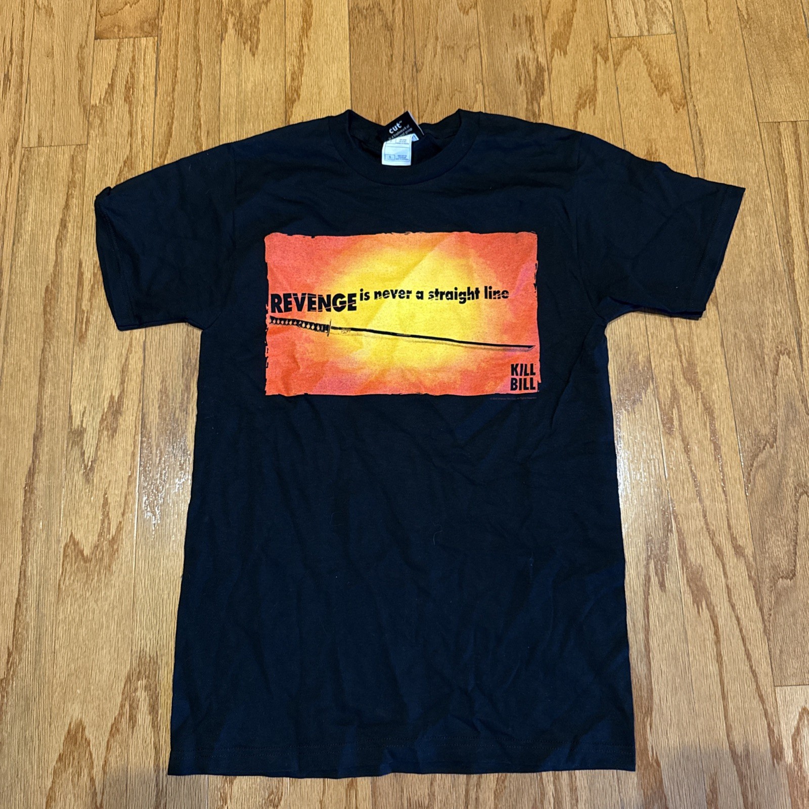 Vintage Kill Bill Movie 2003 Promo T-Shirt Revenge Knife Black Deadstock Size S