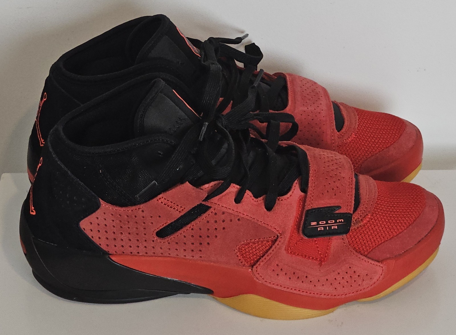Size 10.5 – Air Jordan Zion 2 PF Red Suede Gum
