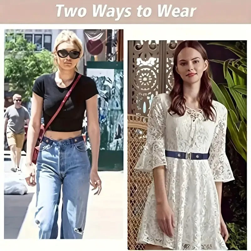 Invisible Elastic Belt Adjustable Stretch Waist Belt for Men Women Jeans , 1pc