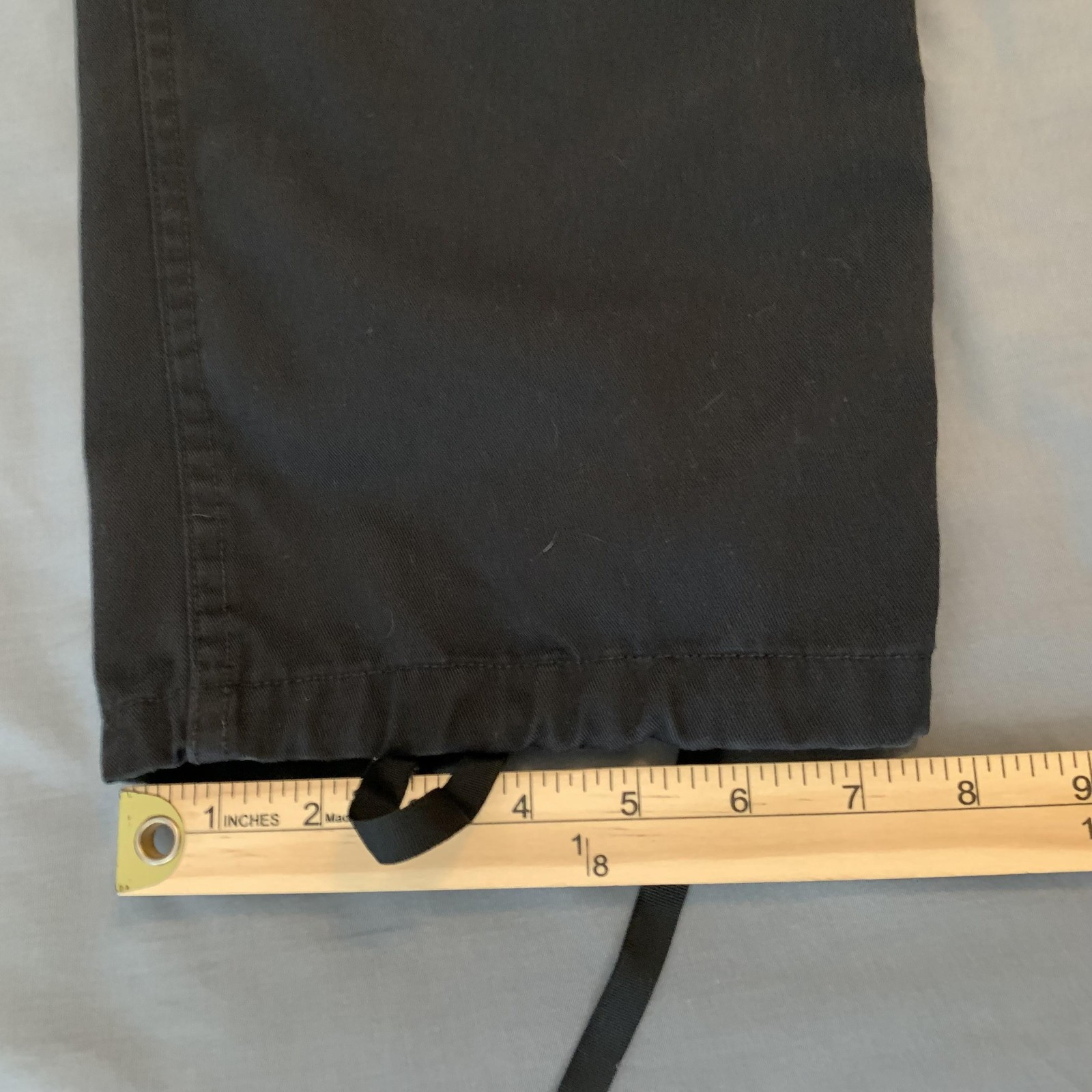 Propper Pants Mens Large Regular Black Tactical Cargo Drawstring Hem F5250