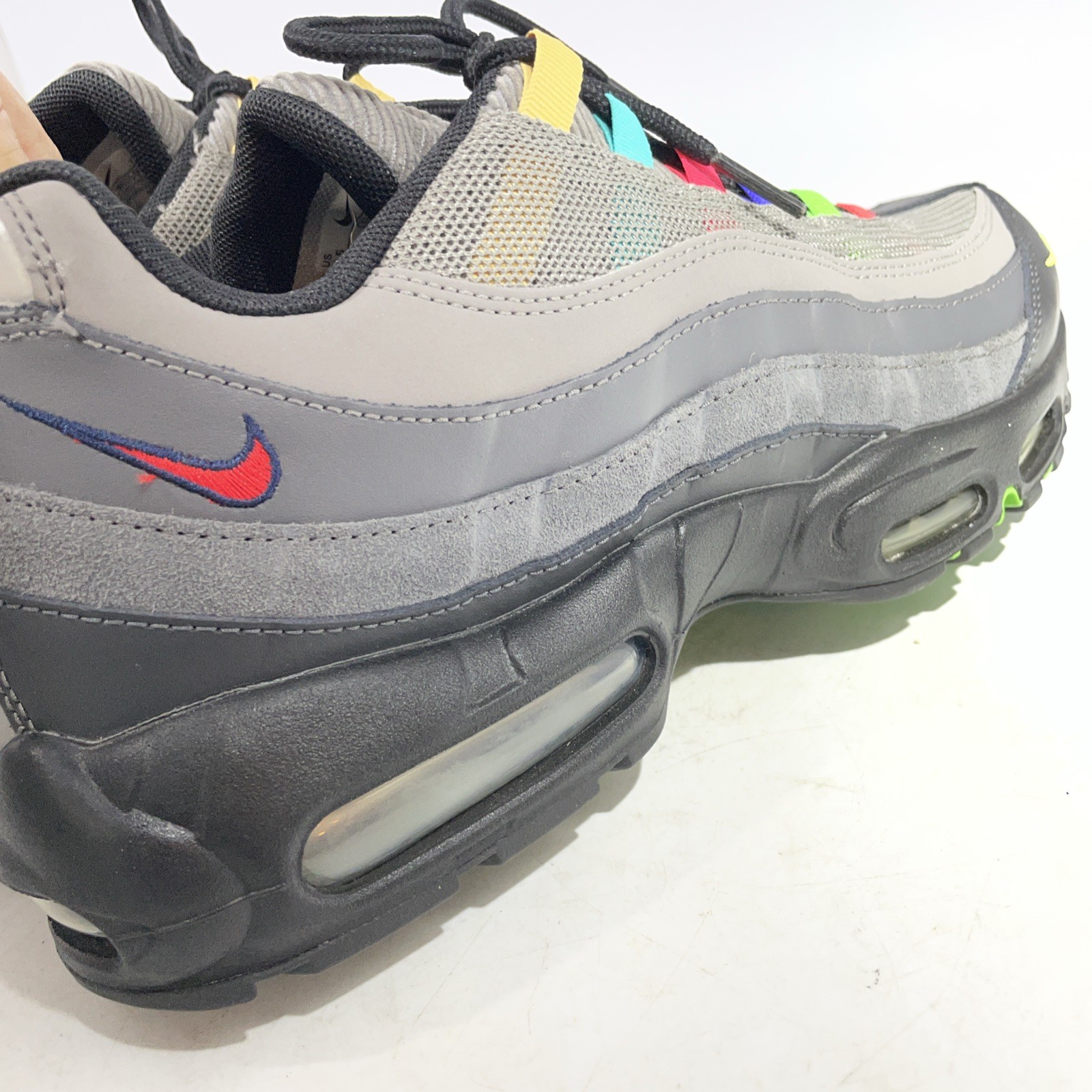 10.5 Men’s-Nike Air Max 95 SE Light Charcoal Vintage TV CW6575-001 Multi Colors