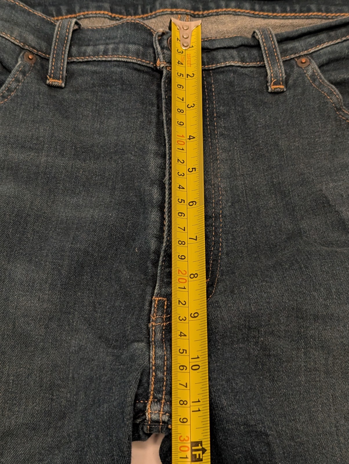 Levi’s 505 Series 40×32 Men’s Blue Denim Straight Leg Zip Button Closure Jeans