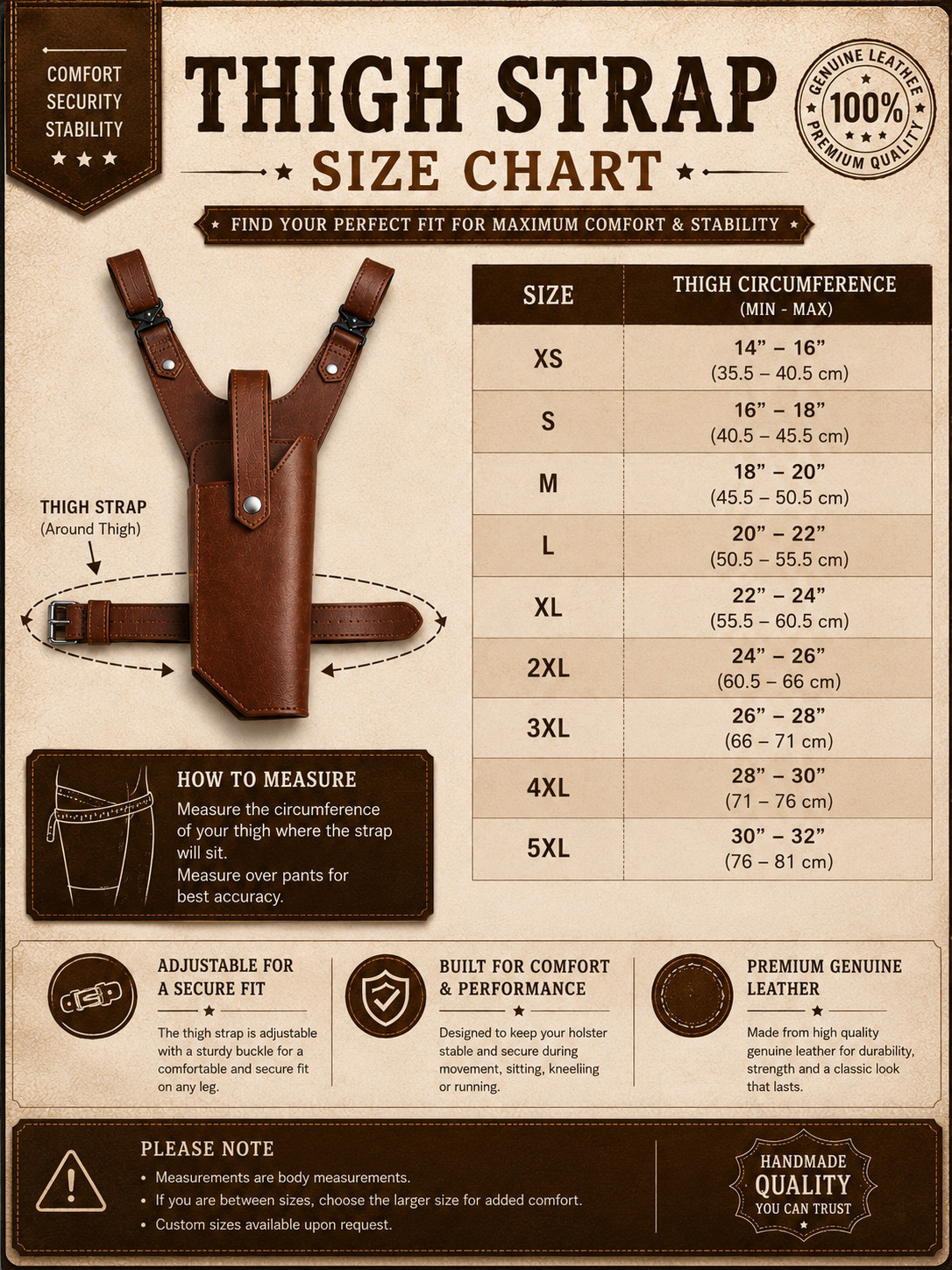 Genuine Leather Sci-Fi Drop Leg Holster Belt Mounted Thigh Holster Handmade