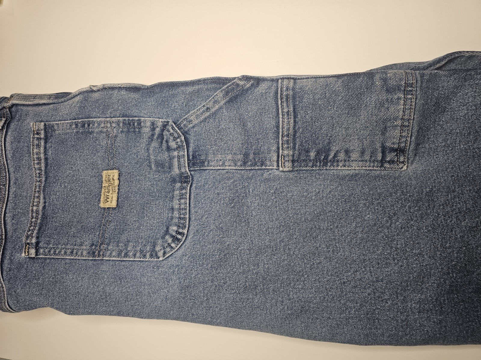 Wrangler Carpenter Jeans Men’s 38×29 Relaxed Fit Straight Leg 99% Cotton