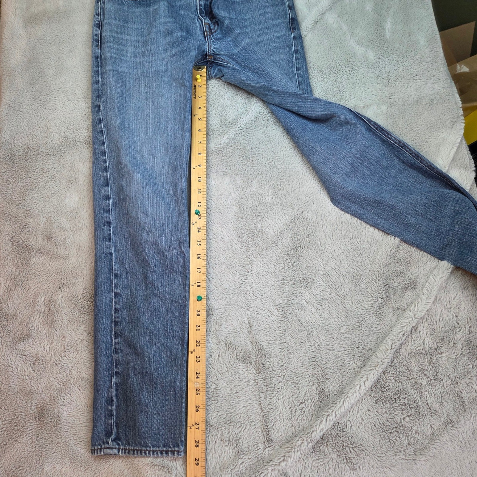J.Crew The Sutton Straight Leg Jeans Mens 32×28 Medium Wash Blue Denim Pants