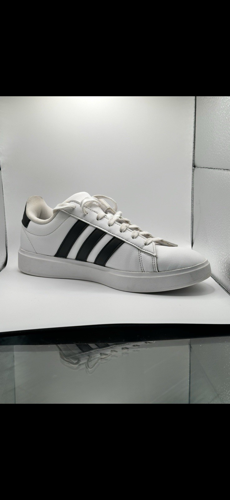 Adidas Grand Court White Black Sneakers – Modern Tennis-Inspired Shoes
