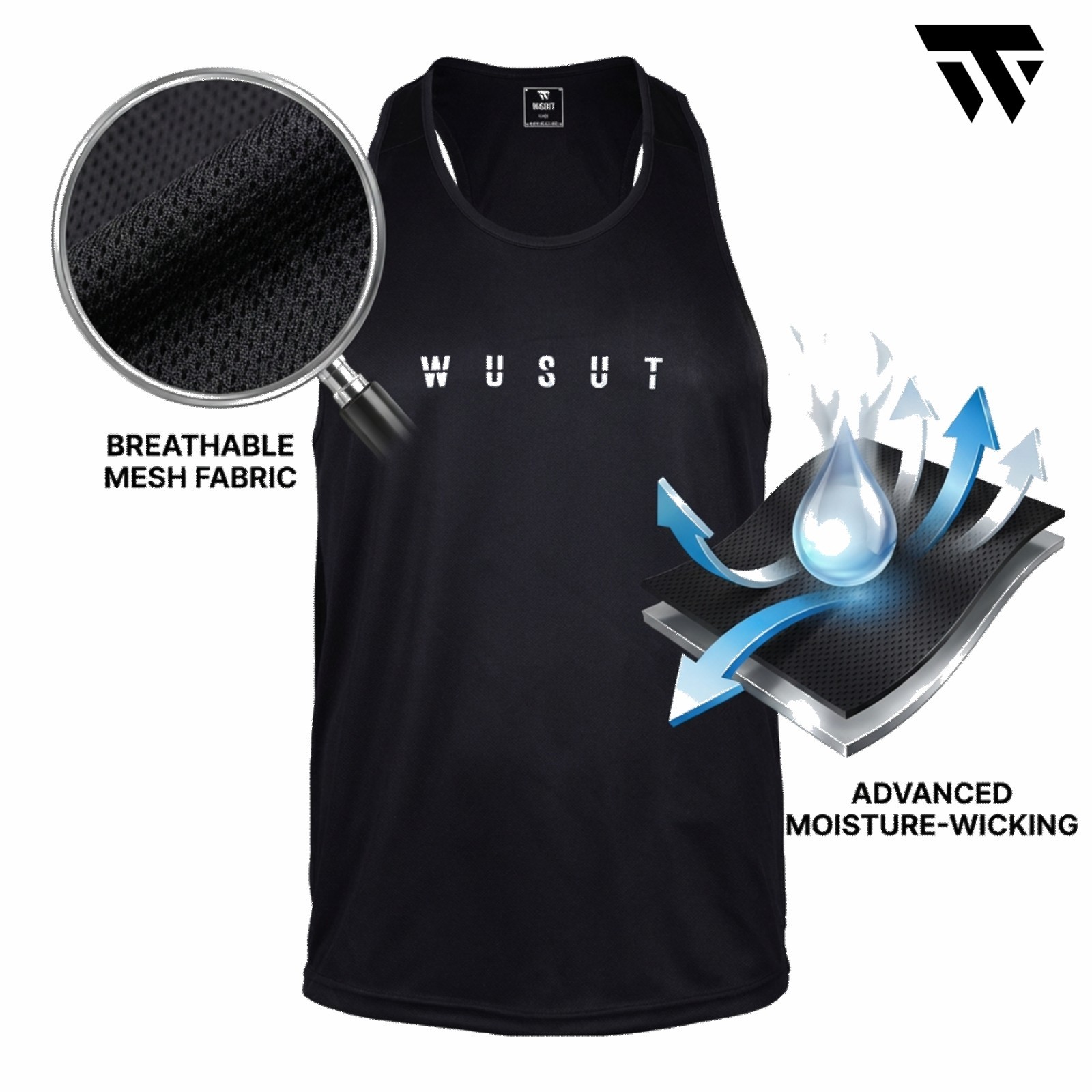 Men s Gym Stringer Tank Top Sleeveless Bodybuilding Muscle Workout Shirts