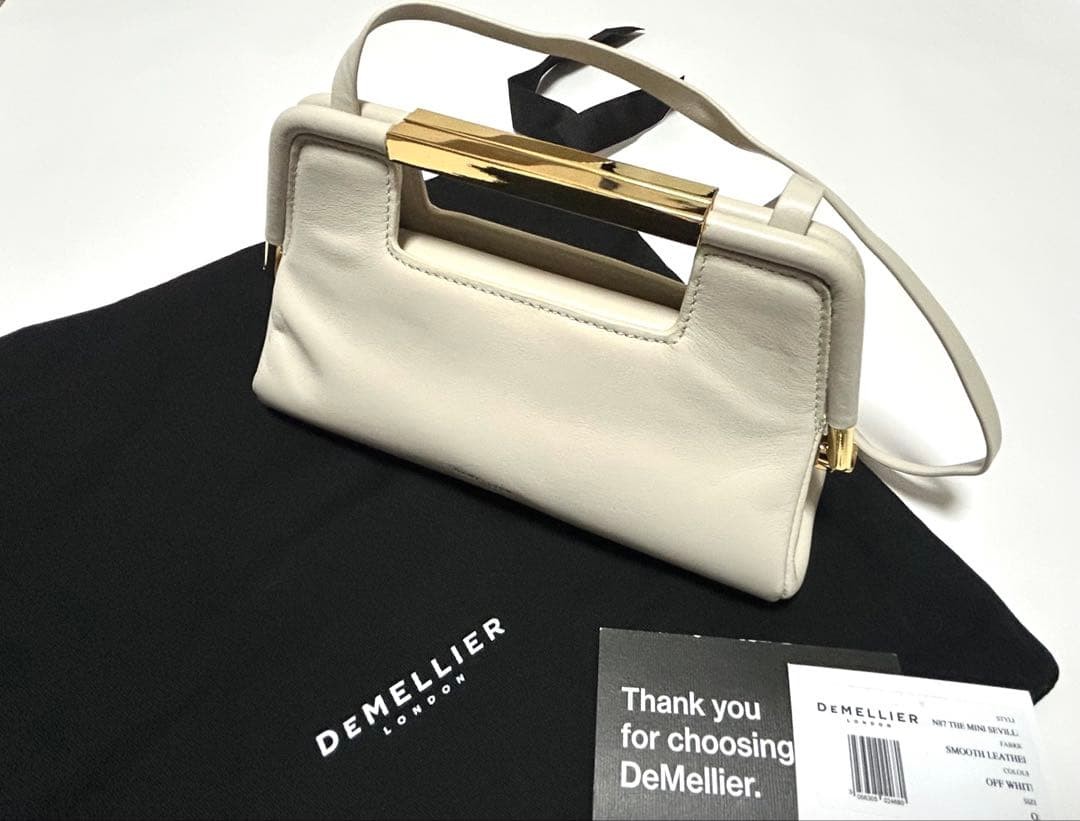 DEMELLIER Clutch Shoulder Bag Leather Mini from Japan