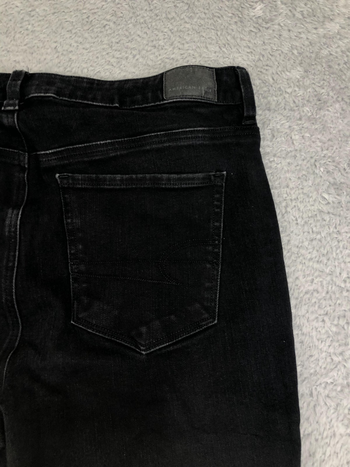 American Eagle Jeans Womens Size 12 (31×27) Black Hi Rise Jegging