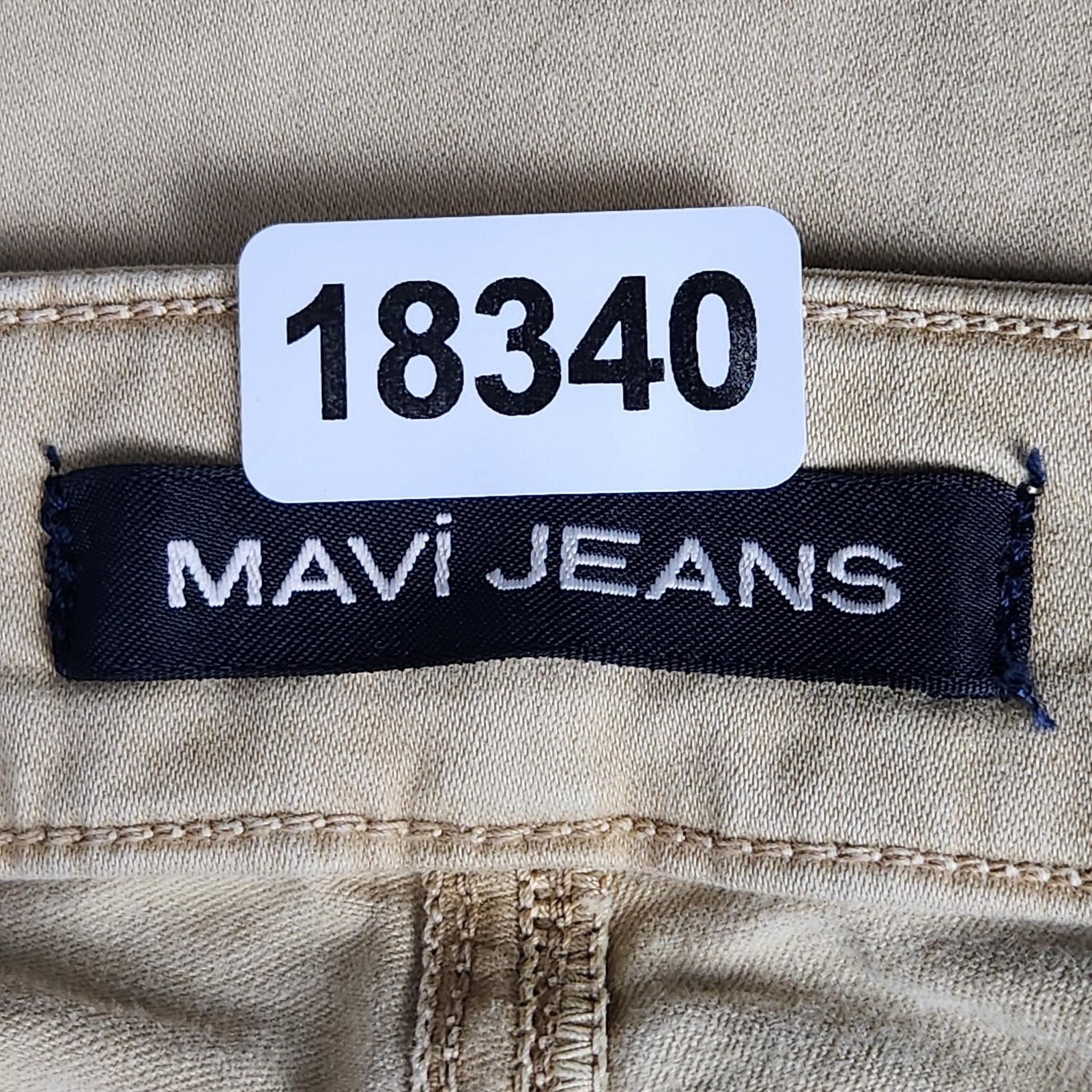 Mavi Jeans Mens 34×30 Beige Zach Straight Leg Denim Stretch Casual Pants