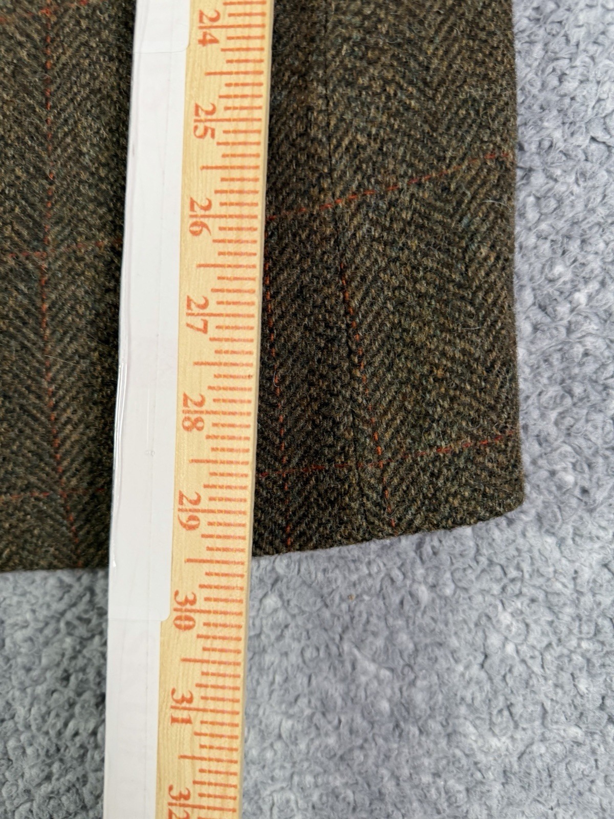 J Crew Yorkshire Tweed Moon Blazer Mens 40L Herringbone Sport Coat Elbow Patches