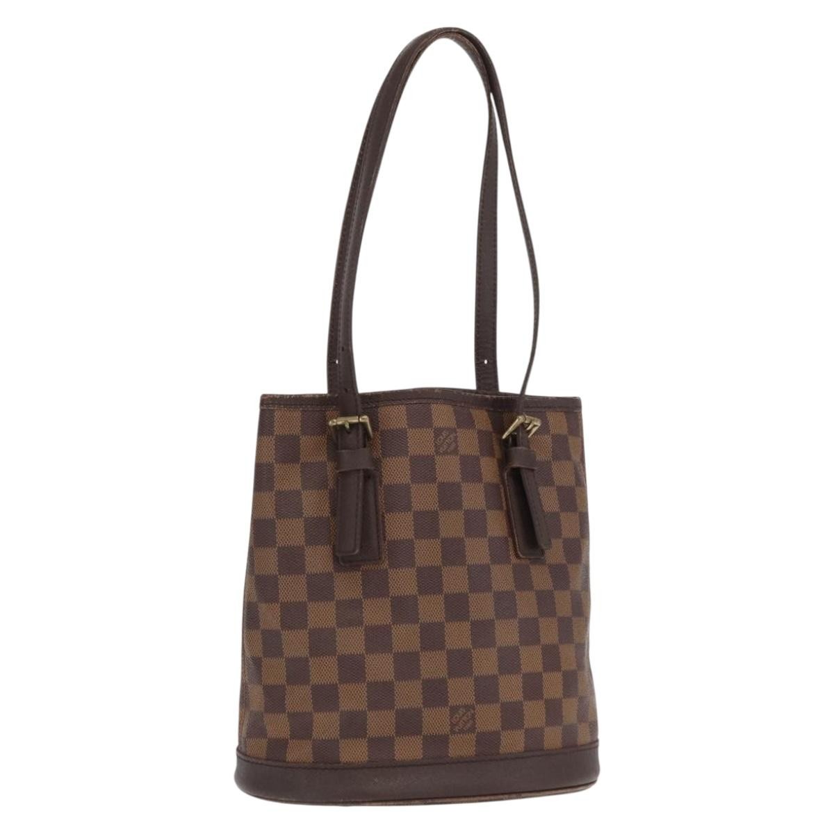LOUIS VUITTON Damier Ebene Marais Shoulder Bag N42240 LV Auth BA10212