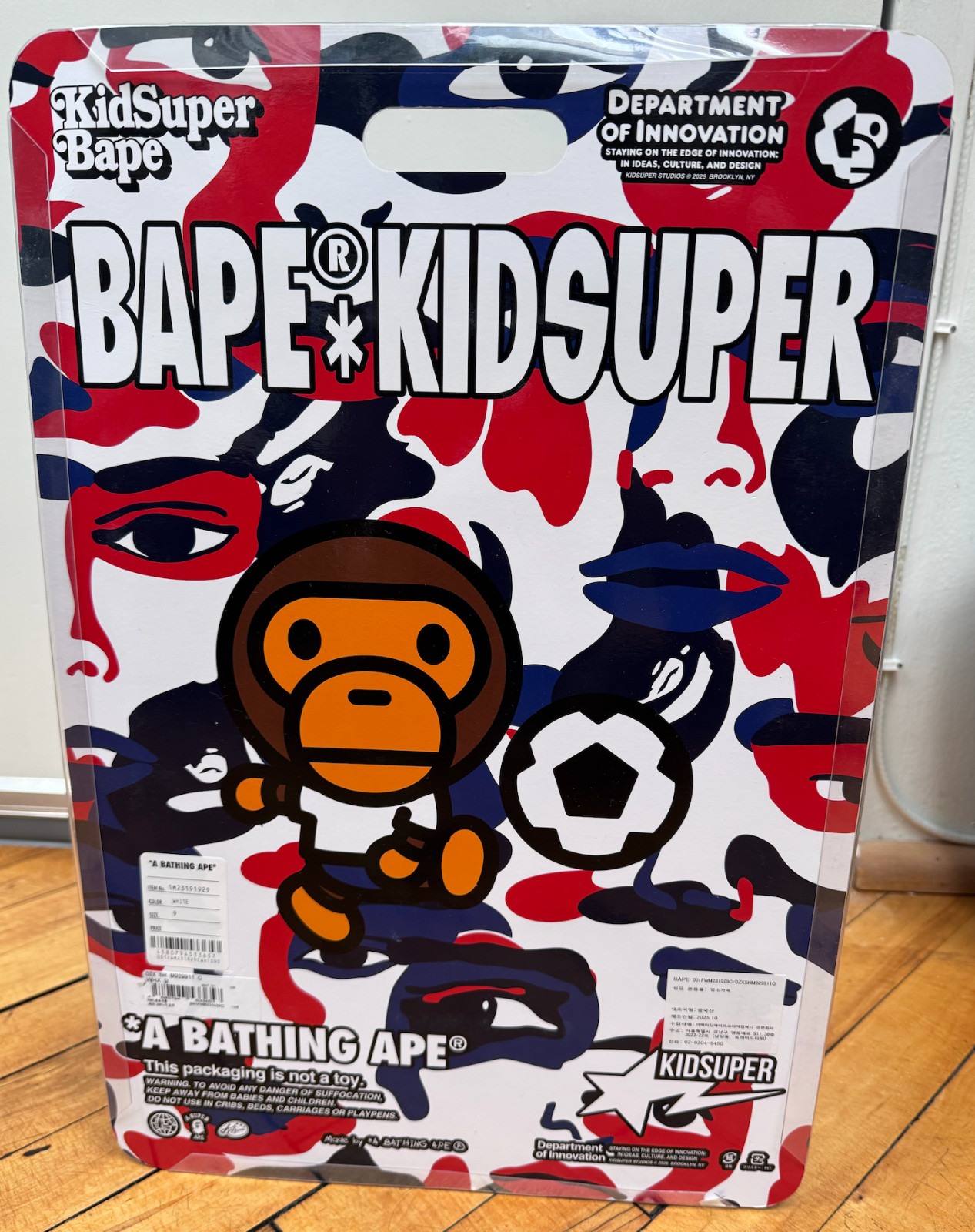 A BATHING APE® × KidSuper BAPE STA ENGLAND US 11 / Brand New in Box / Authentic