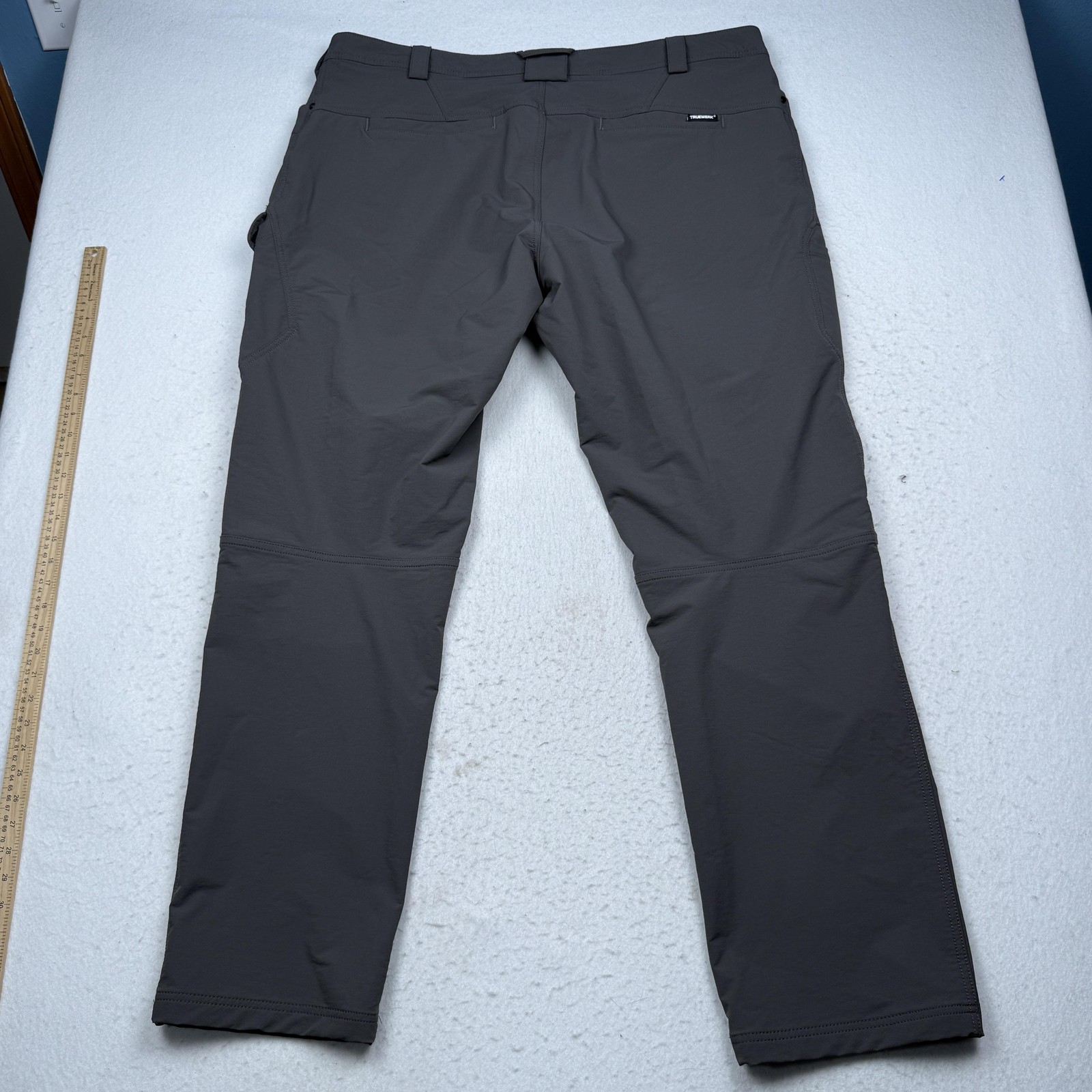 Truewerk Pants Mens 44×34 Gray T2 Werkpant Cargo Stretch Workwear Outdoor Hiking