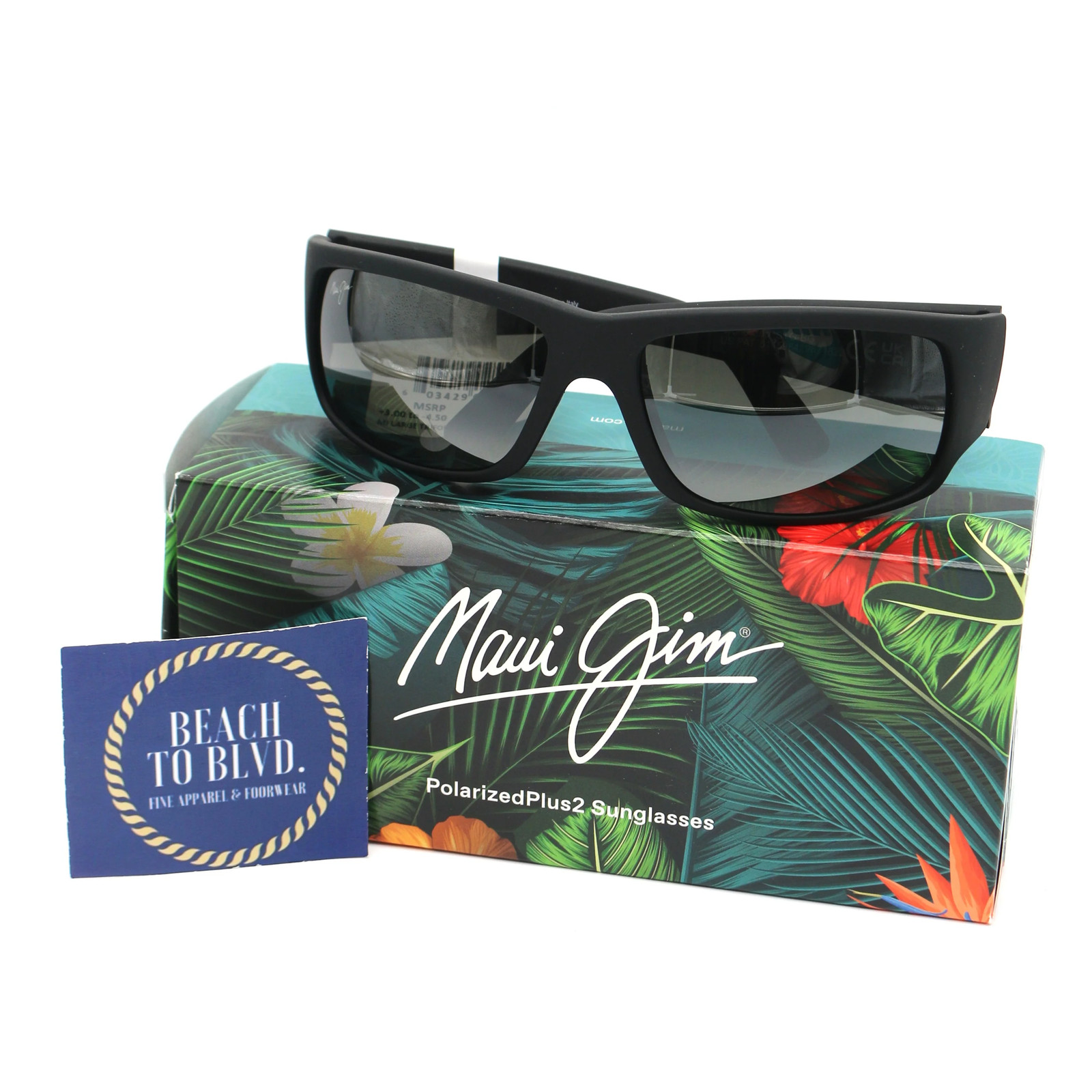 Maui Jim Sunglasses World Cup – Matte Black Rubber Frame w/ Neutral Gray Lens
