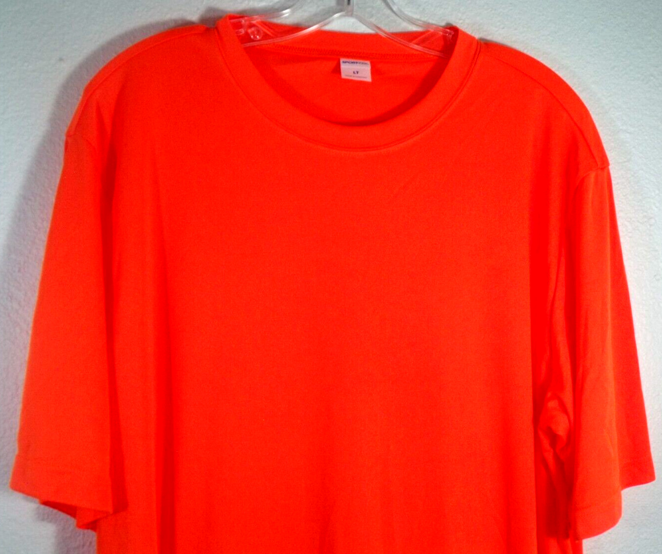 Sport-Tek TST350 Mens Short Sleeve Dri-Fit Large Tall Peformance Orange T-Shirt
