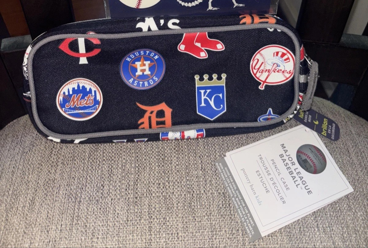 Pottery Barn School Disney Travel MLB BASEBALL SPORT TEAM KID Pencil case Gift