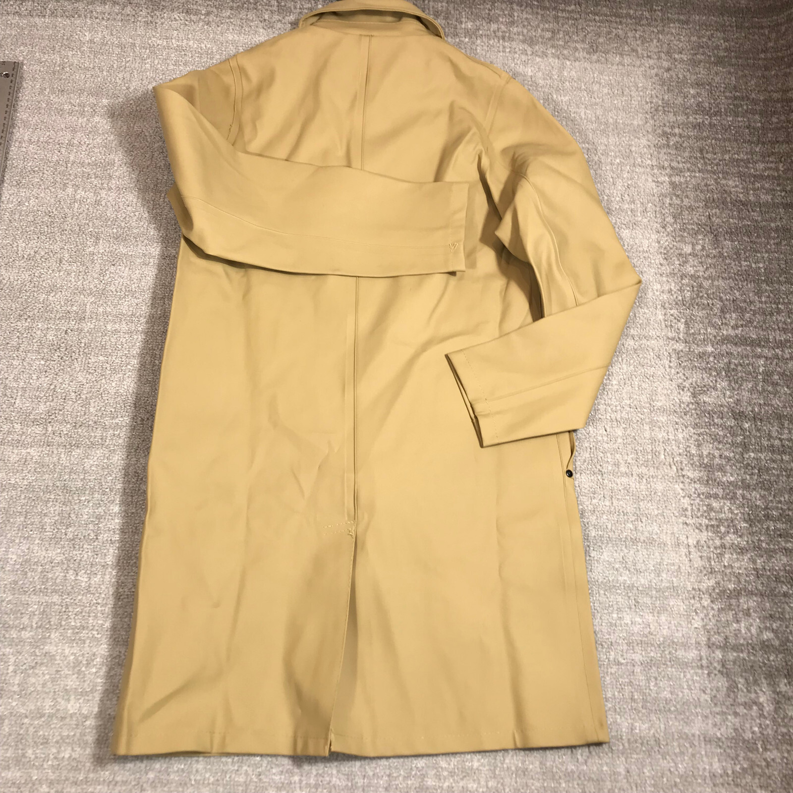 Stutterheim Stockholm Jacket Mens Extra Small Raincoat Bomber Mosebacke Snap Tan