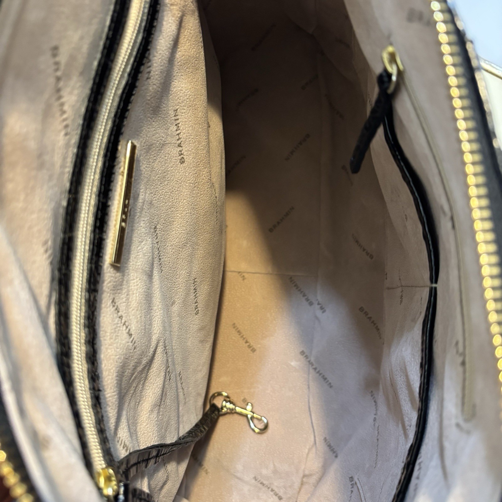 BRAHMIN ADINA Black Melbourne Leather Tote Leather NWT – See pics / 2 available