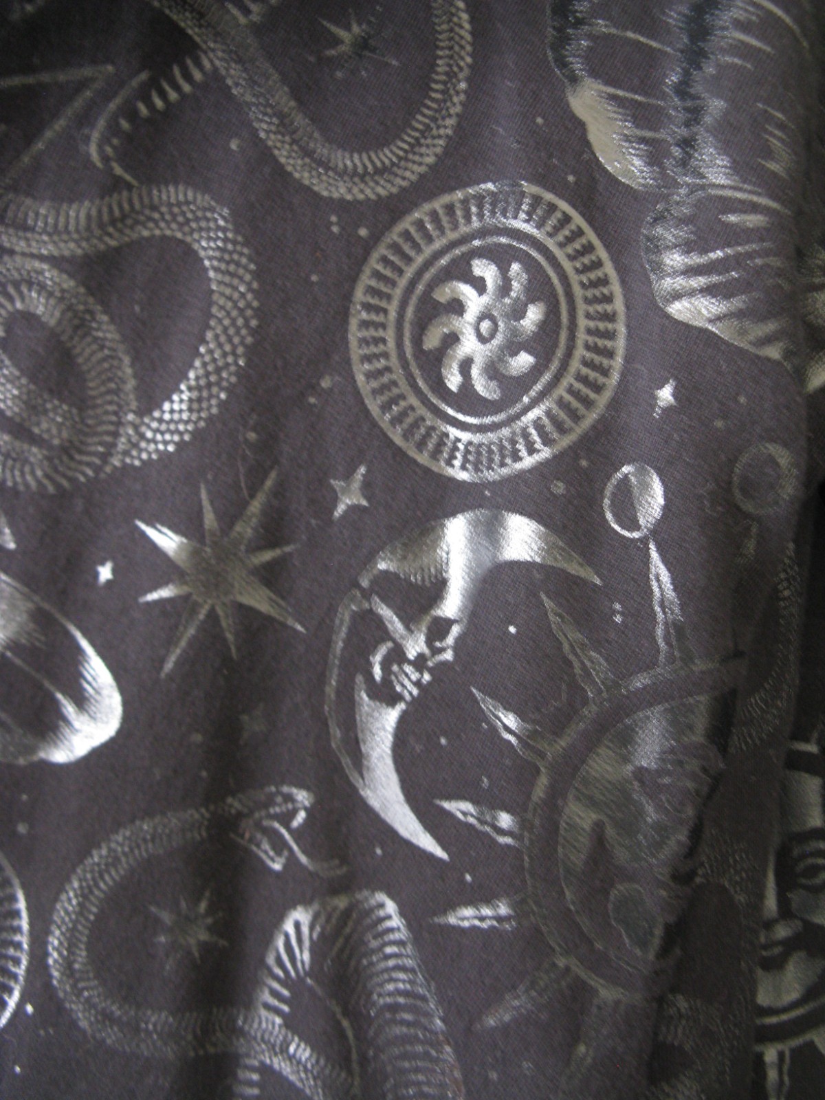 KILLSTAR CARPE NOCTEM BLACK CELESTIAL HOODED OPEN FRONT CARDIGAN COAT XL