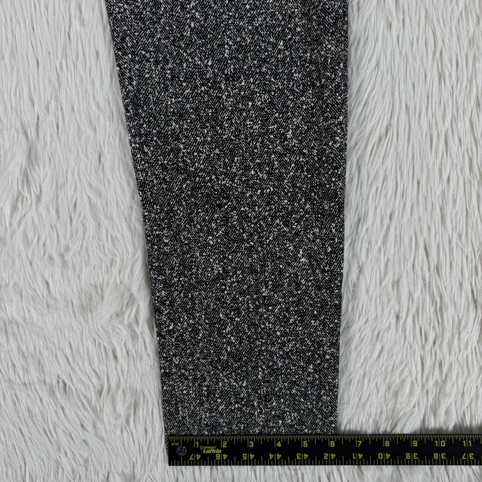 Express Black Salt & Pepper Pattern Super High-Rise Ankle Dress Pants Women’s 8L