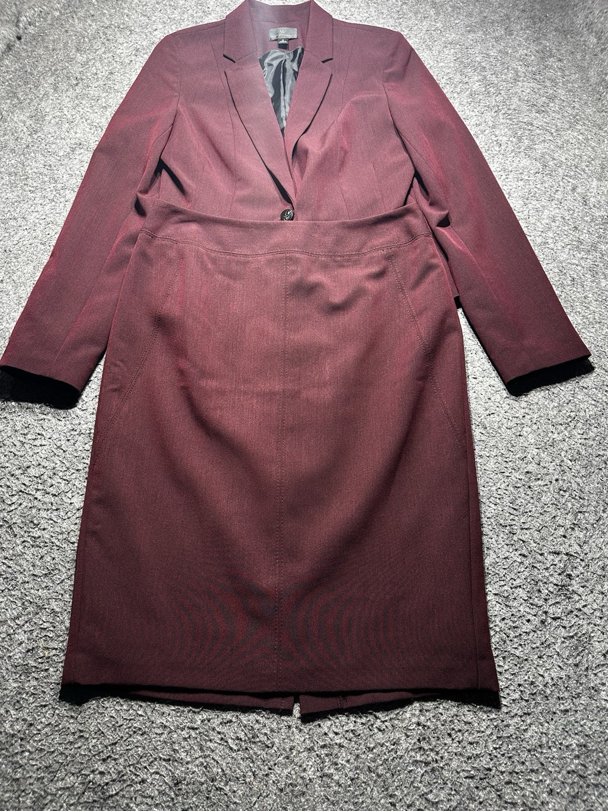 Worthing Skirt Suit Women 6 Lined Jacket One Button Lined Long Sleeve M Casual