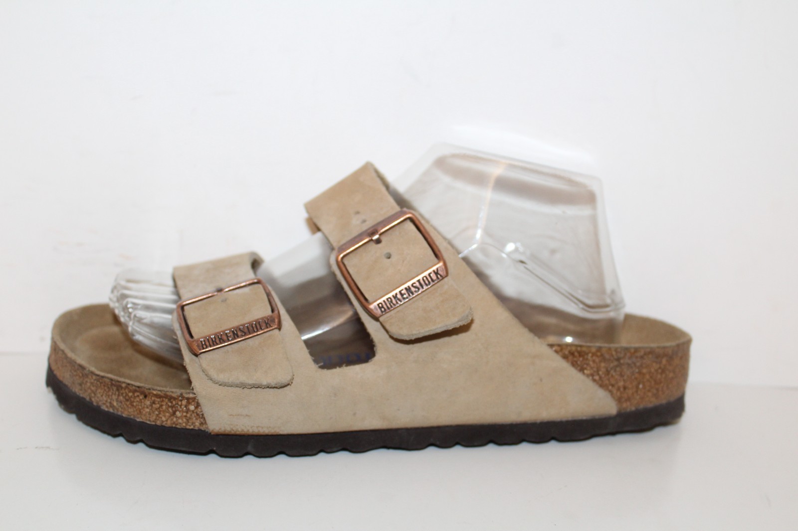 Birkenstock Arizona Leather Sandals Womens Sz 9 Regular/Wide Soft Footbed (READ)