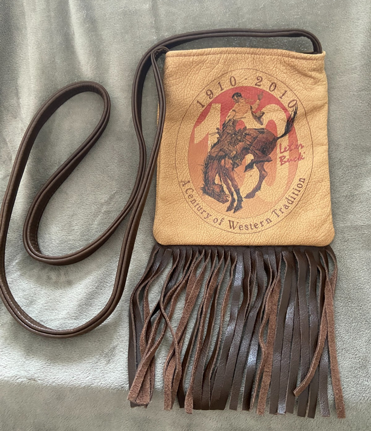 Pendleton LET ‘ER BUCK Rodeo ROUND UP ~ 100 Year Anniversary 2010 Leather PURSE