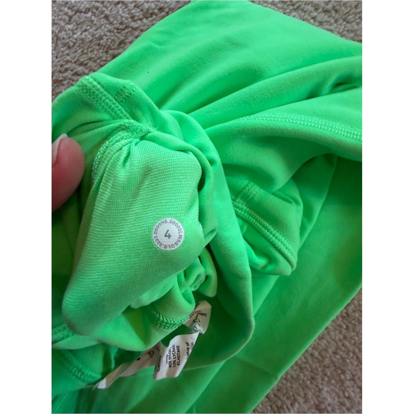 Lululemon Align High Rise Crop 23″ Leggings Green Size 4 Double Lined