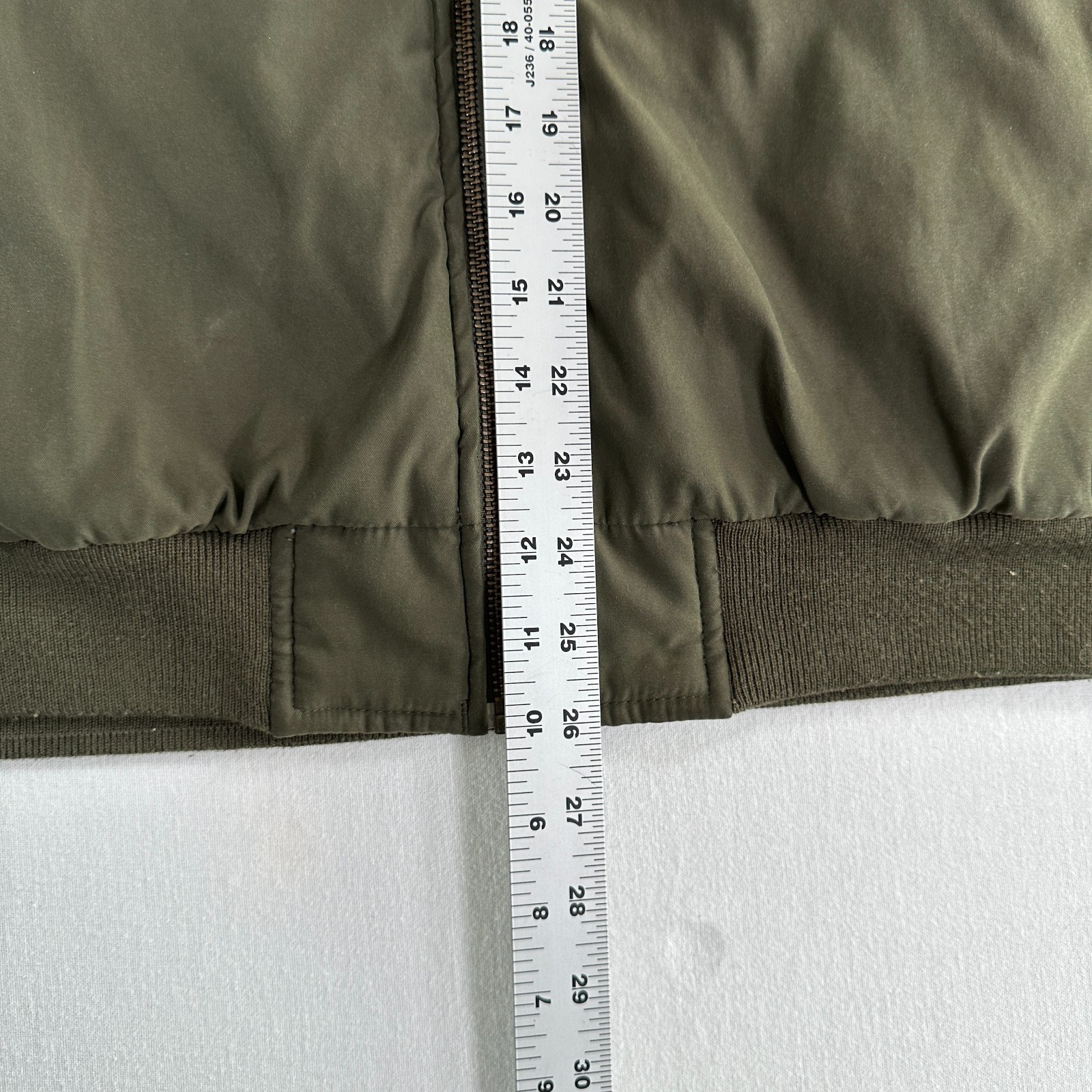 Vintage Hathaway Mens Bomber Jacket Green Microfiber Size M Collared