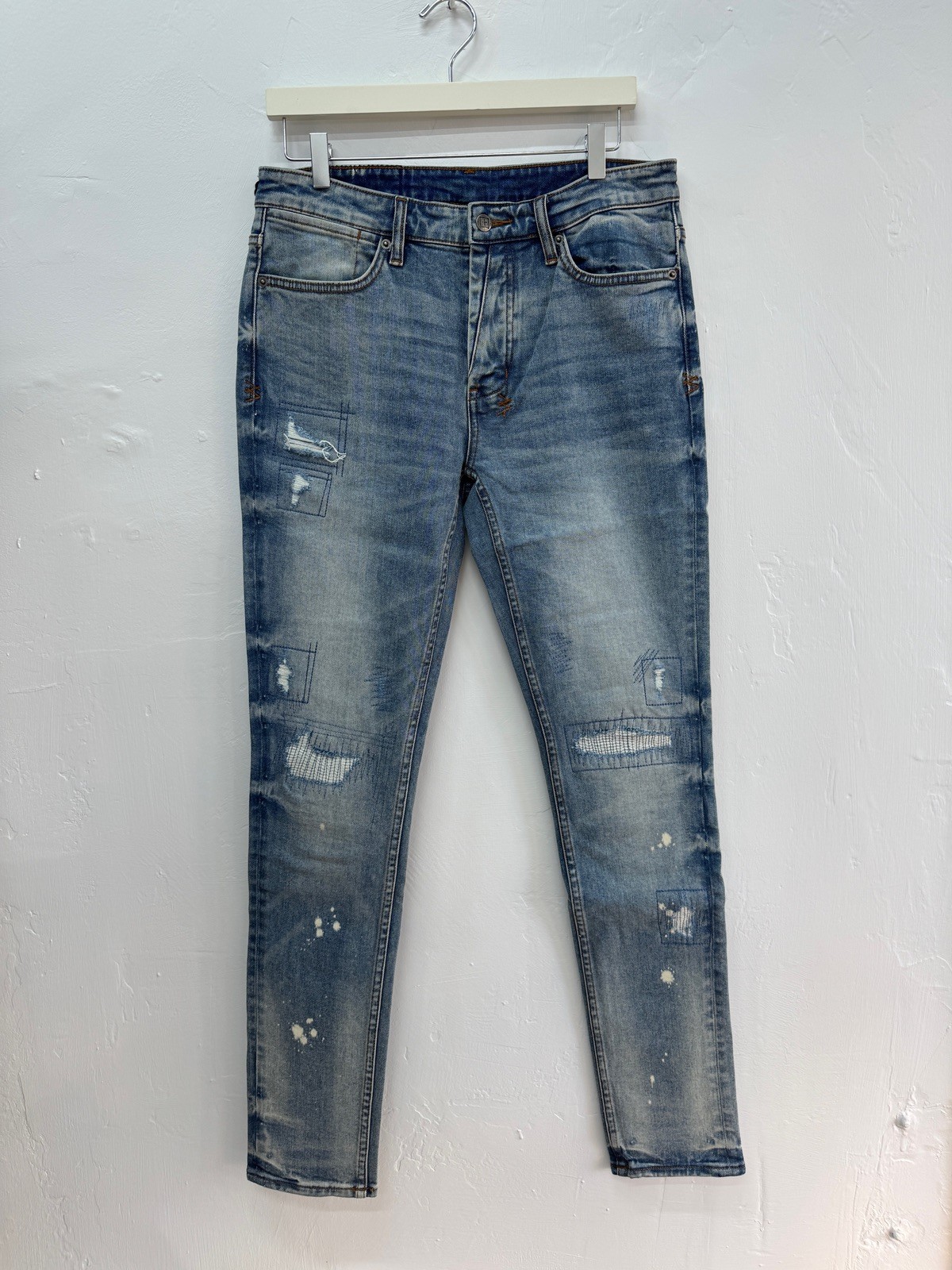 new Ksubi mens denim jeans van winkle blue north trashed 32