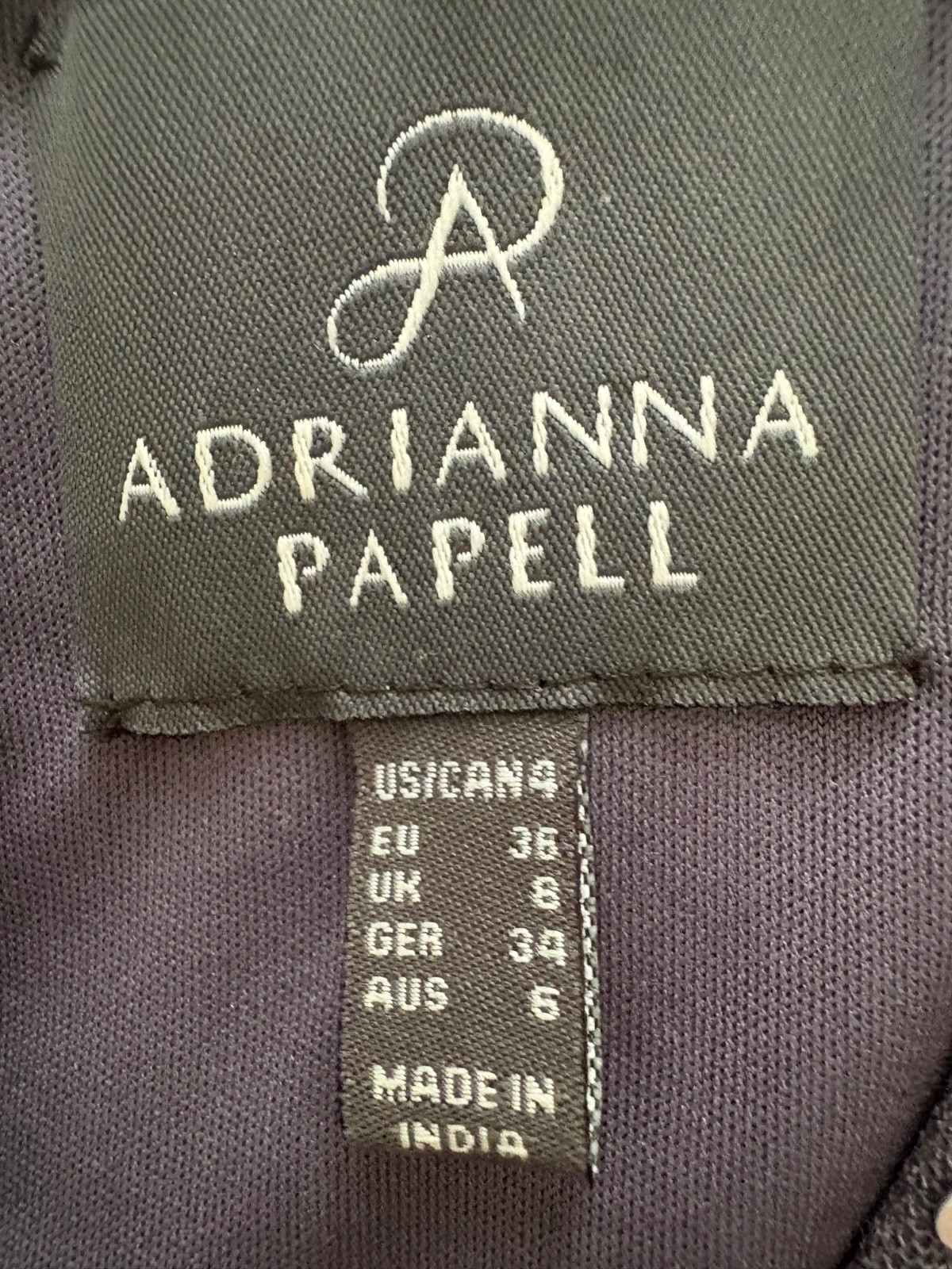 Adrianna Papell full length formal Gown in Gunmetal gray – Sz 4