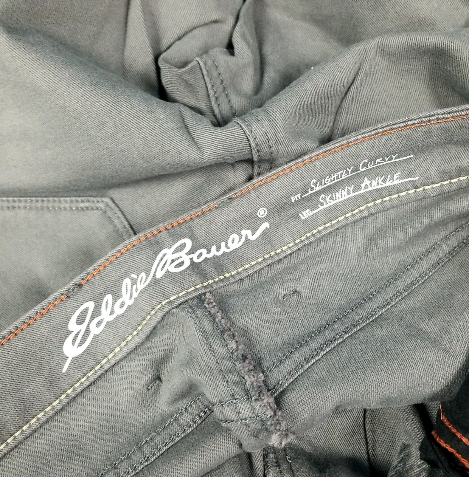 Lot of 4 Eddie Bauer Multicolor Slightly Curvy Straight/Skinny/Ankle Jeans Sz 18