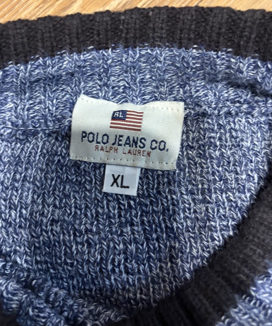 Vintage Polo Jeans Co. Ralph Lauren Men’s Knit Crewneck Pullover Sweater