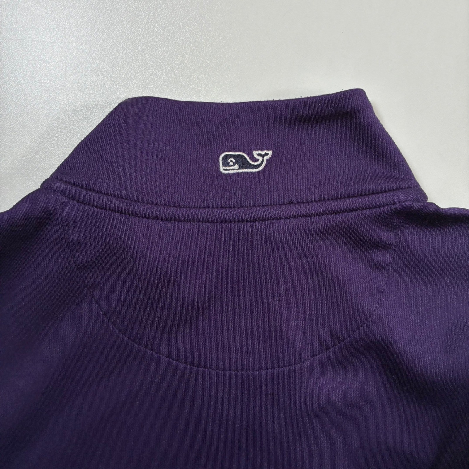 Vineyard Vines Quarter Zip Pullover Small Purple River Crest Golf Performance