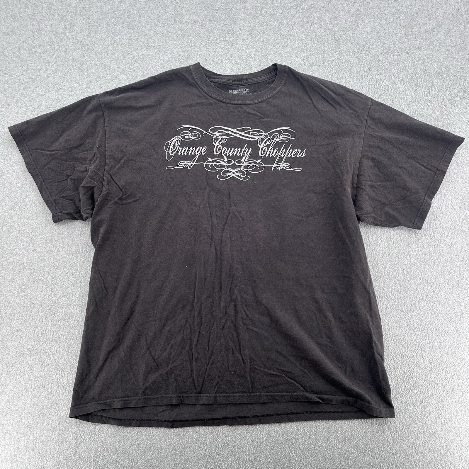 Vintage Orange County Choppers Black Shirt Mens XL Biker Sword Snake