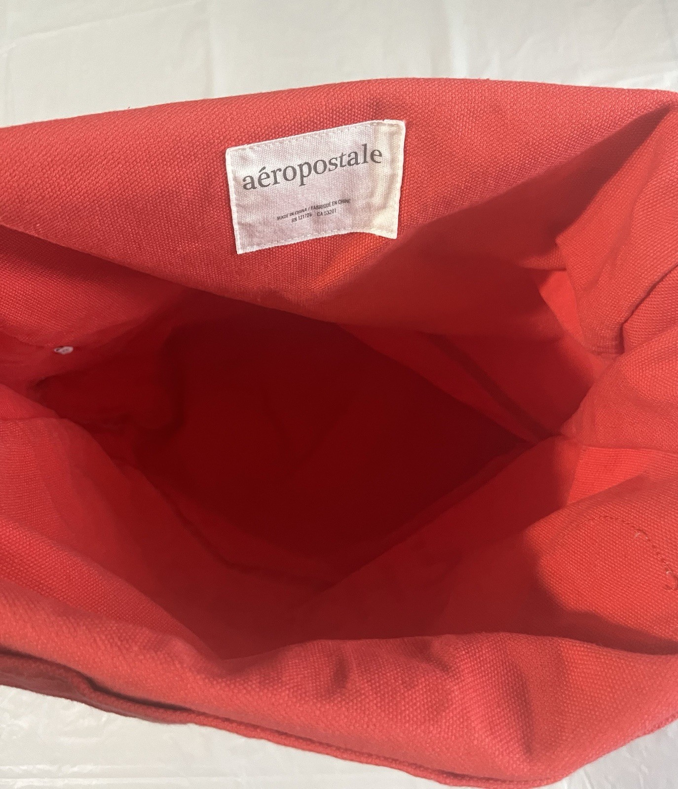 Y2K Aéropostale Red Beach Tote Bag Graphic Print “Which Way To The Beach?”