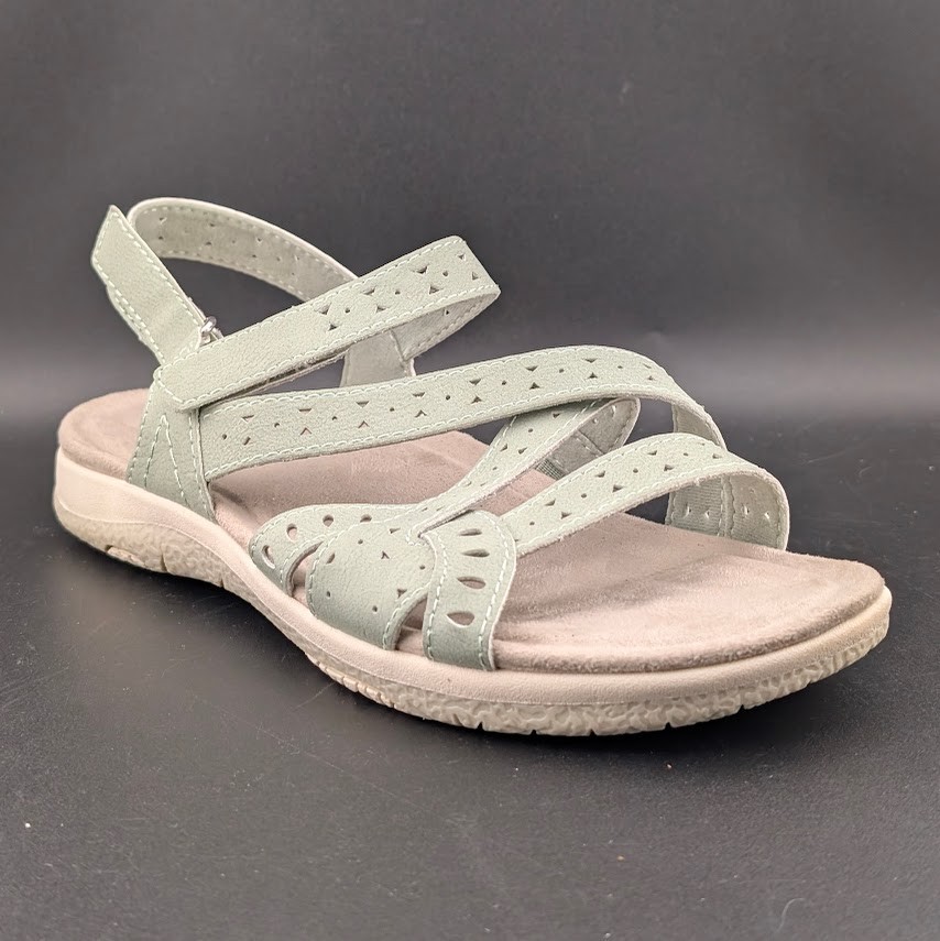 Earth Seravi3 Women’s Size 7.5W Sandal Light Green Memory Foam Footbed
